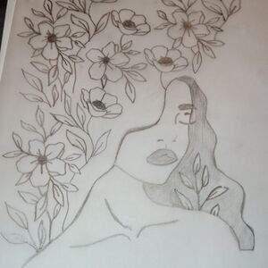 Floral Sketch Art Print